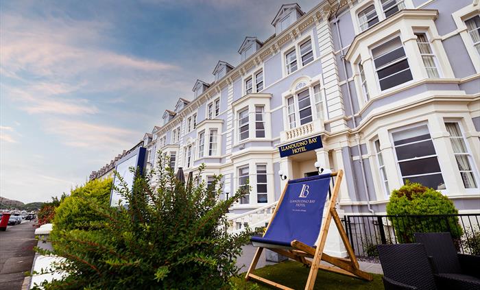 Exterior view of the Llandudno Bay Hotel.